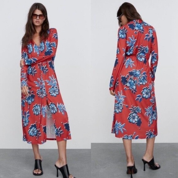 Zara Dresses & Skirts - Zara button down small midi dress. EUC. Worm twice.